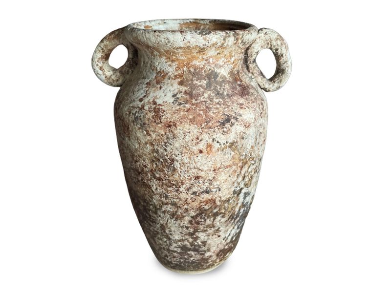 Rustic Prunus Vase with Loop Handles 1