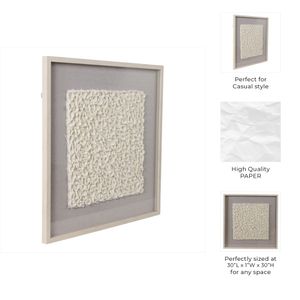 BECKHOLM WHITE WALL FLOWER 30 (IN) 9