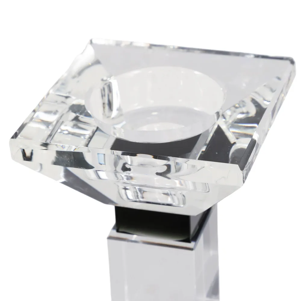 DALEYBROOK CLEAR CANDLE HOLDER 12 (IN)