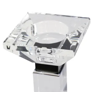 DALEYBROOK CLEAR CANDLE HOLDER 12 (IN) 8