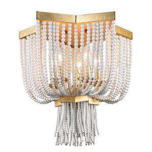Chaumont 16'' Wide 5-Light Flush Mount - Antique Gold Leaf 1