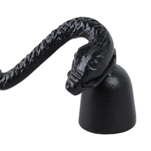 11X3" METAL SNAKE CANDLE SNUFFER, BLACK 6
