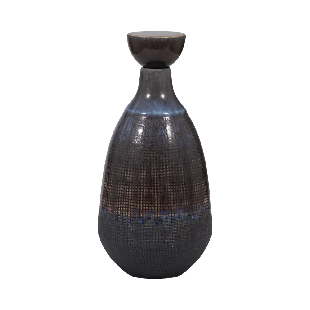 CARLINFIELD BROWN VASE 15 (IN)