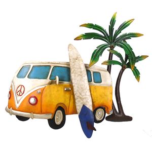 31" METAL BEACH BUS WALL PLAQUE 1