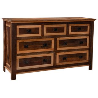Colonial Barnwood 7 Drawer Dresser
