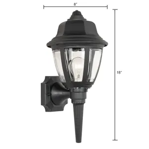 Capi 18'' High 1-Light Outdoor Sconce - Black 2