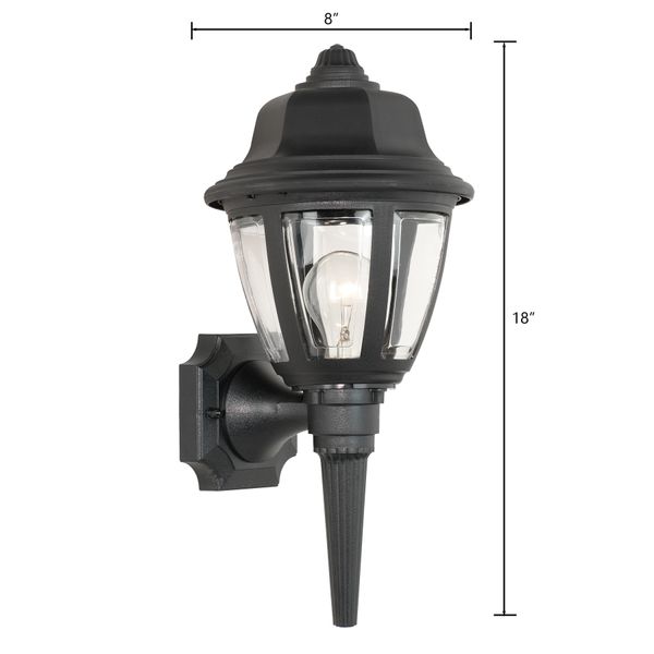Capi 18'' High 1-Light Outdoor Sconce - Black