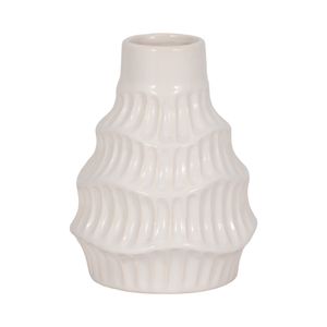 WELDONBEACH WHITE VASE 6 (IN) 4