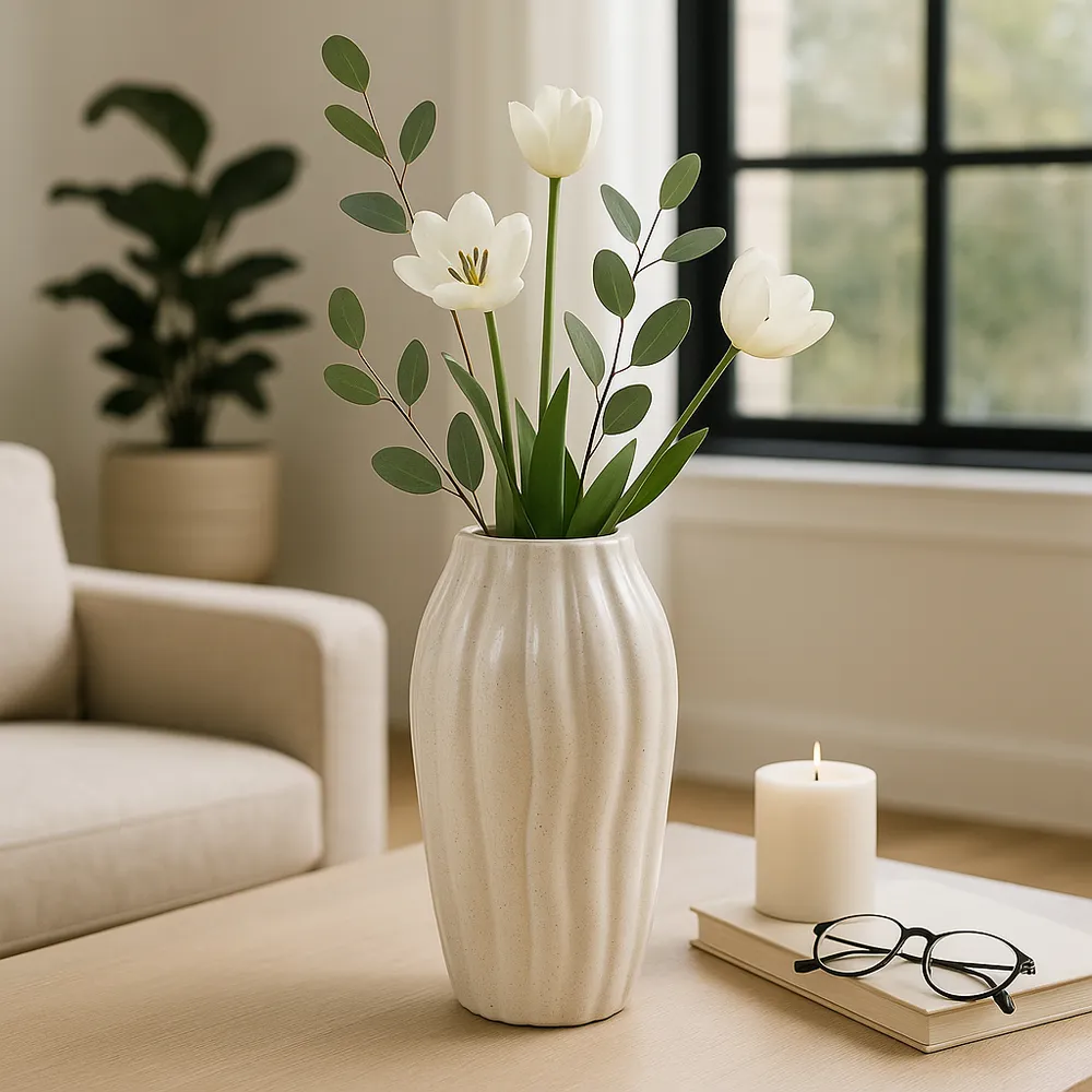 LINTONHAM IVORY VASE 14 (IN)