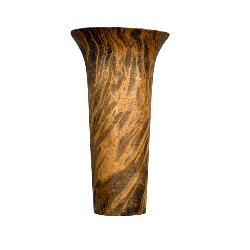 FLUTED VASE L 14.5IN