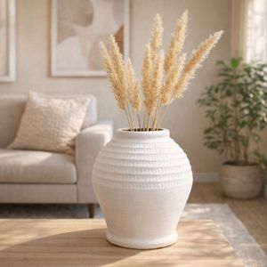 ROWANWORTH WHITE VASE 12 (IN) 11