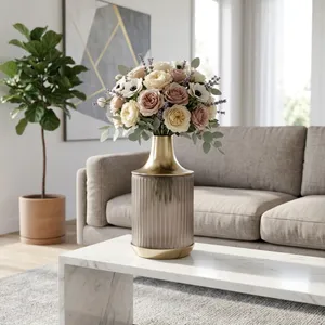 FORDFORD GRAY GLASS VASE 15 (IN) 12