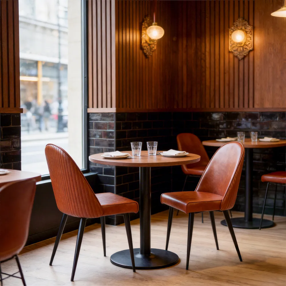Silloth Armless Dining Chair Brown