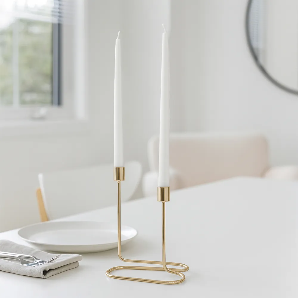 GIBSONGROVE GOLD CANDLE HOLDER 8 (IN)