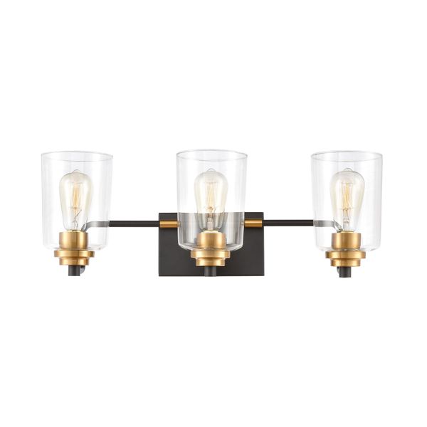 Robins 23'' Wide 3-Light Vanity Light - Matte Black