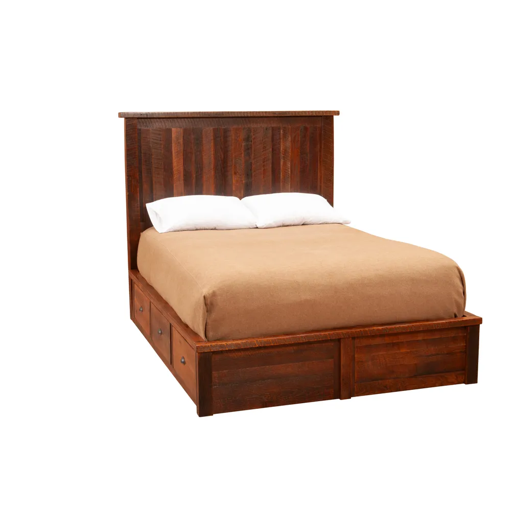 Barnwood Three Drawer Underbed for Platform - Double/Single