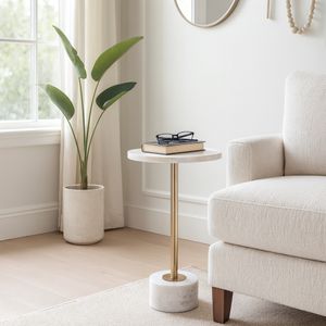 MERCERCLIFF WHITE TABLE 24 (IN) 11