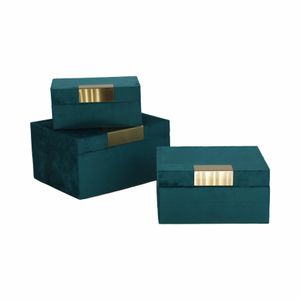 KIRBYWORTH SET OF 3 BLUE BOXES 5 (IN) 8