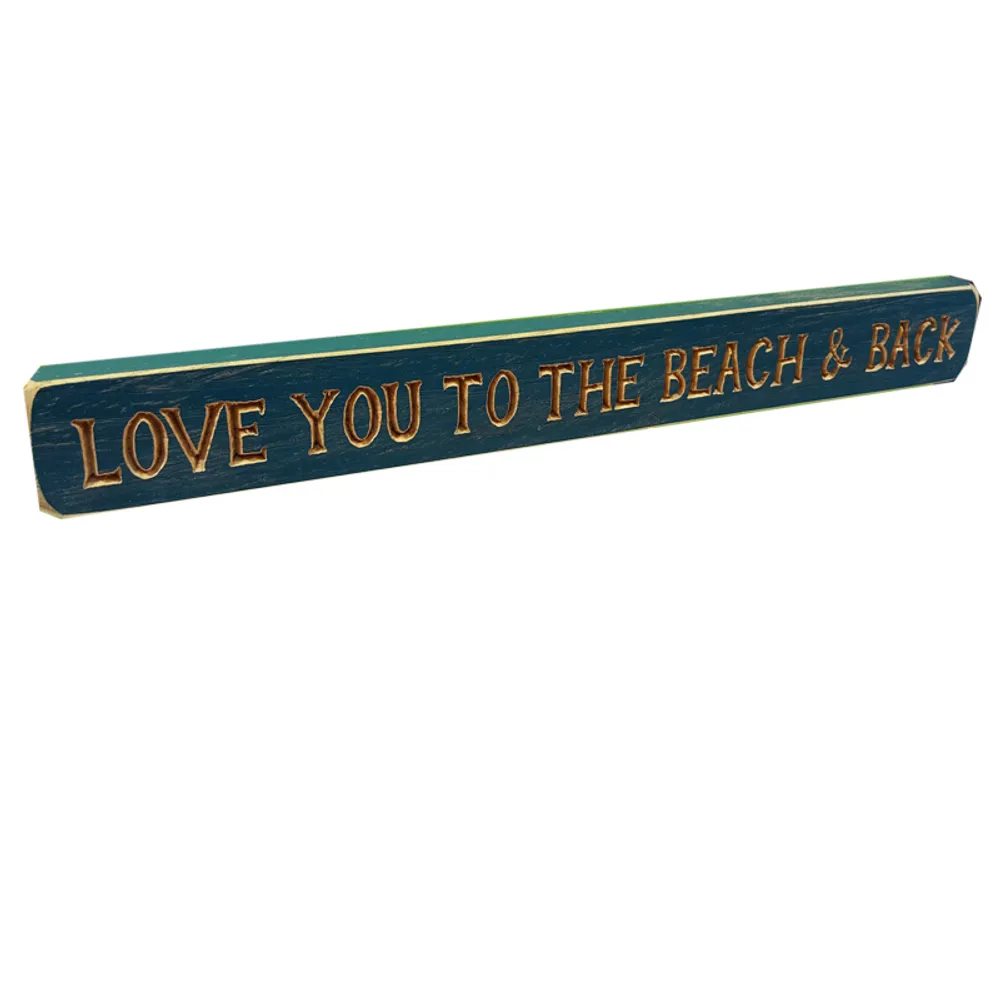 18" USA LOVE/BEACH & BACK BARNWOOD SIGN