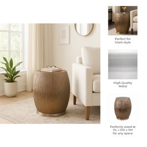 HANKBURN GOLD STOOL 19 (IN) 10