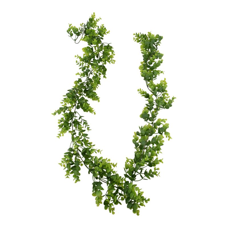 74.5" Eucalyptus Garland, Two-Tone Green