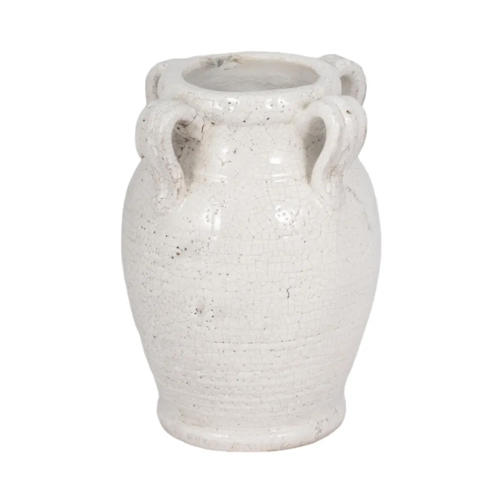 COHENWAY WHITE VASE 8 (IN)