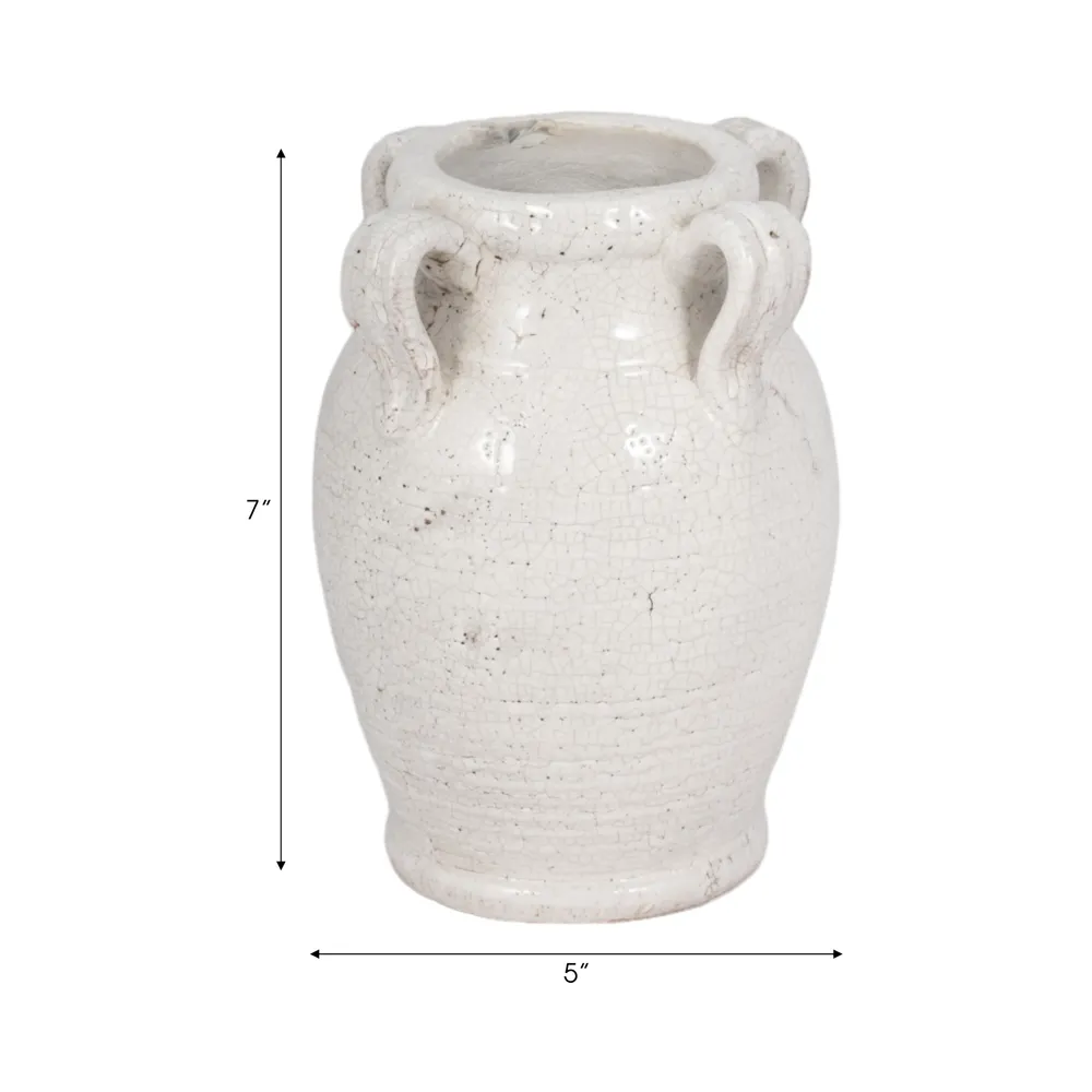 COHENWAY WHITE VASE 8 (IN)
