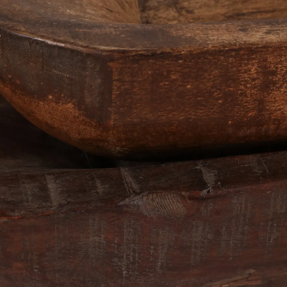 EMORYDALE SET OF 2 BROWN BOWLS 4 (IN)