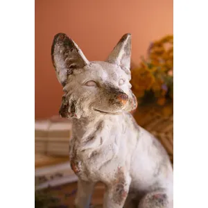 Faux Concrete Sitting Fox 3