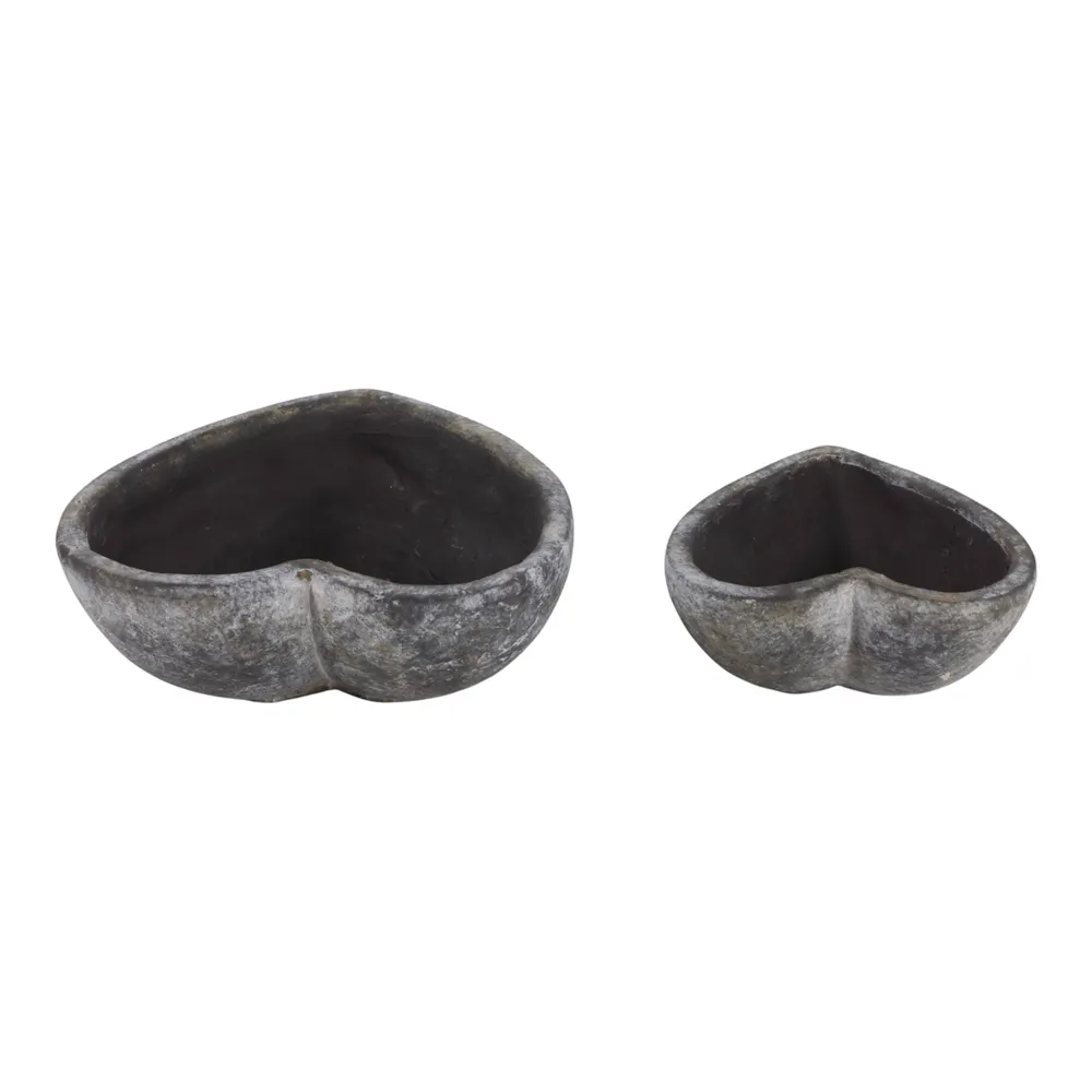 DEVONCLIFF SET OF 2 BROWN PLANTER 4 (IN)