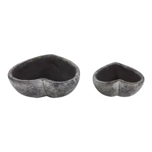 DEVONCLIFF SET OF 2 BROWN PLANTER 4 (IN) 5