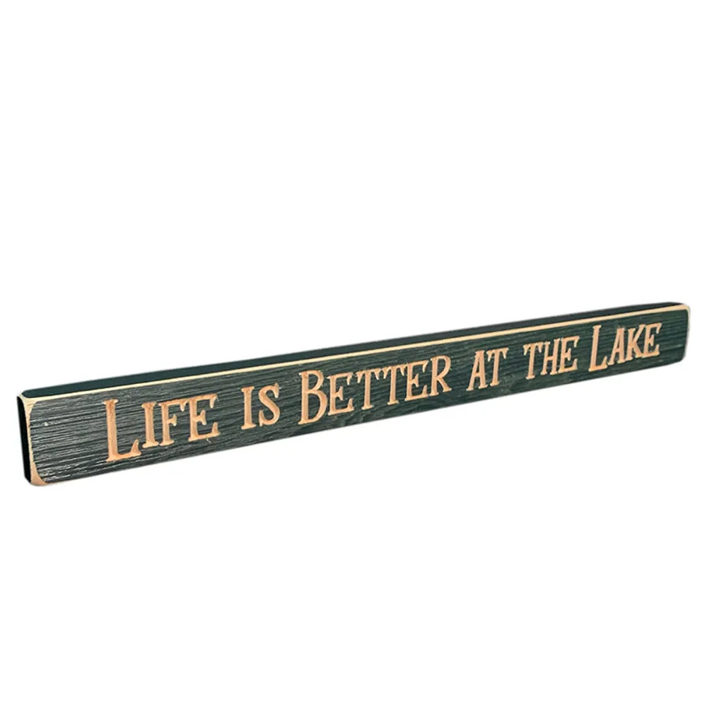 18" USA BETTER AT THE LAKE BARNWOOD SIGN