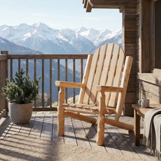 Voyageur Adirondack Chair - Unfinished/Unassembled