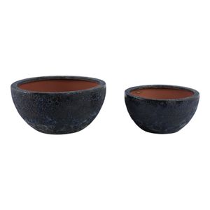 BYRONHAM SET OF 2 BLUE PLANTER 6 (IN) 1