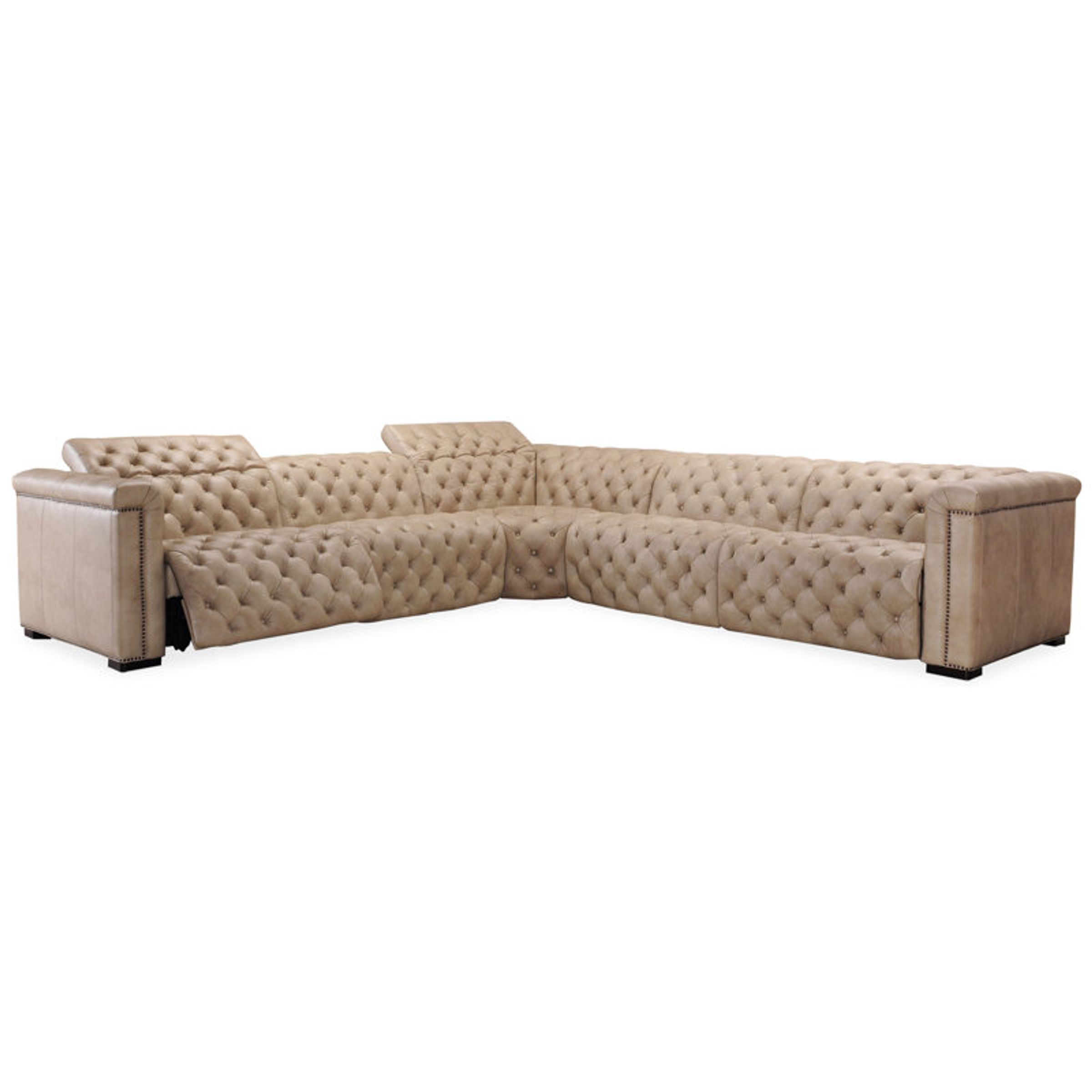 3 - Piece Leather Power Reclining Sectional