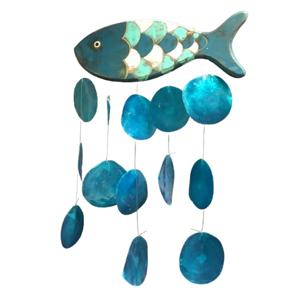 TURQUOISE FISH WITH CAPIZ