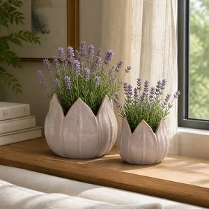 GENTRYWIND SET OF 2 PURPLE PLANTER 7 (IN) 2
