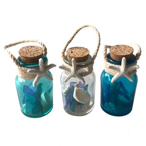3" MINI JARS WITH SEASHELLS 3-ASSORTED 1