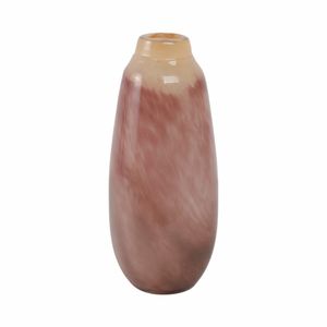 CLYDE PINK GLASS VASE 13 (IN) 4