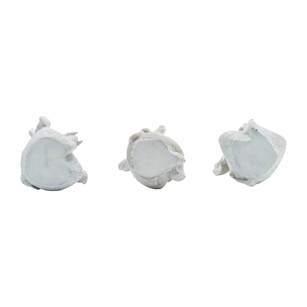 YATESWORTH SET OF 3 WHITE DECOR 8 (IN)