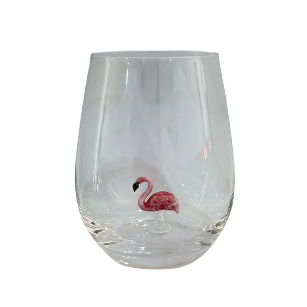 FLAMINGO WINE GLASS