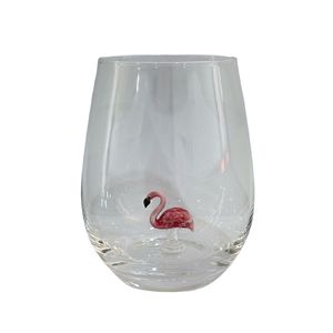 FLAMINGO WINE GLASS 1