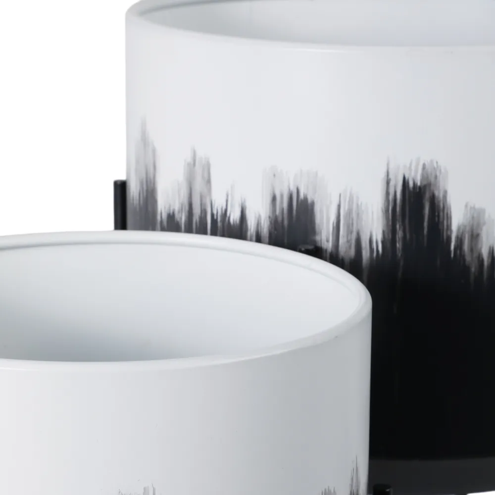 NICOLEHAM SET OF 2 WHITE PLANTER 23 (IN)