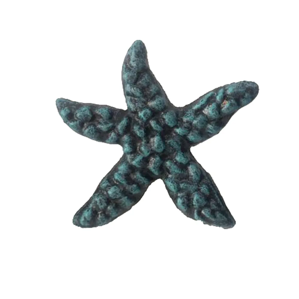 3" BLUE C/I STARFISH DRAWER PULL