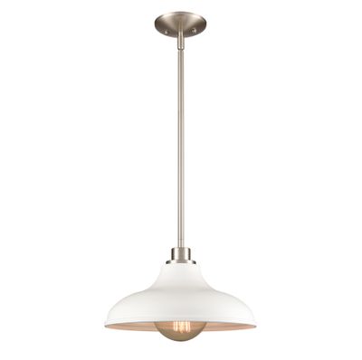 Grenville 13″ Wide 1-Light Pendant - Brushed Nickel
