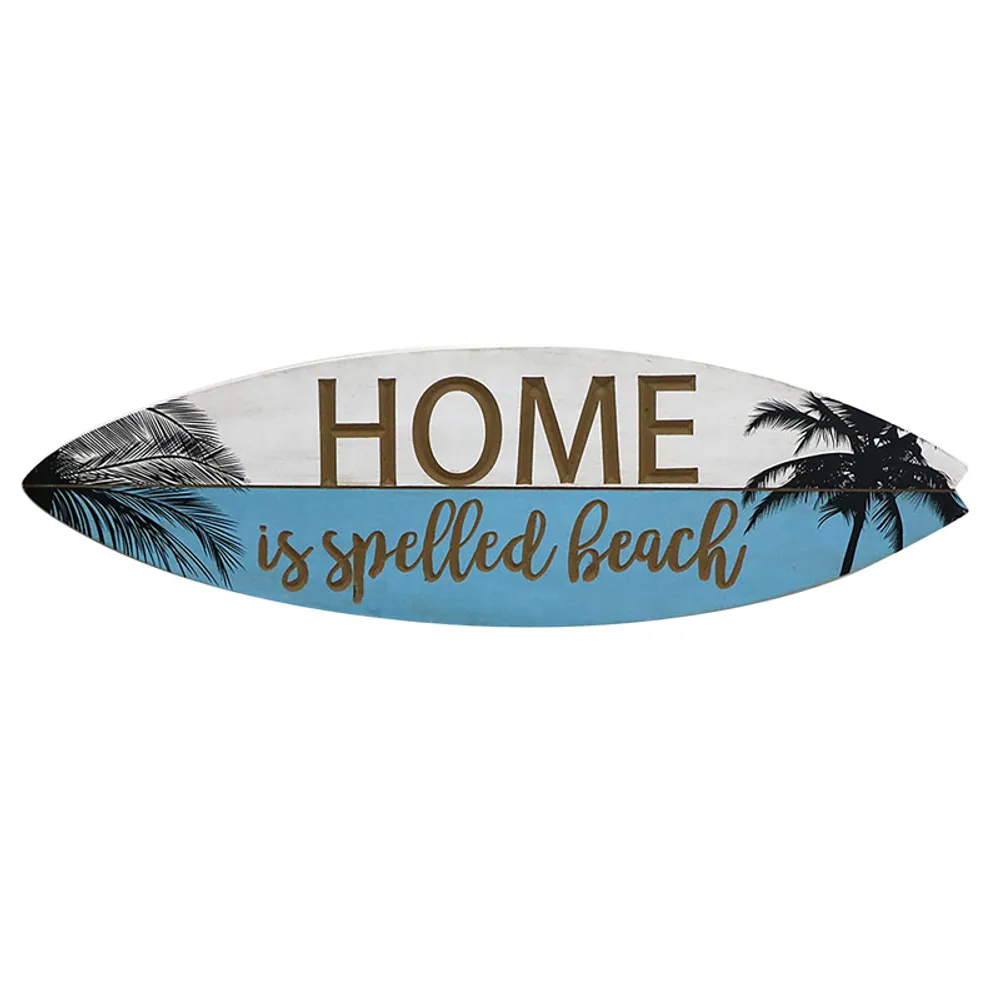 39-1/3" HOME IS SPELLED BEACH