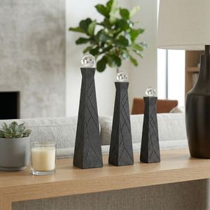 WESTONRUN SET OF 3 BLACK DECOR 14 (IN) 2