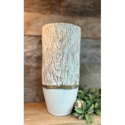 Aspen Bark Jar 14in