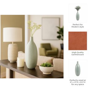 HOLTONOAK GREEN VASE 21 (IN) 11