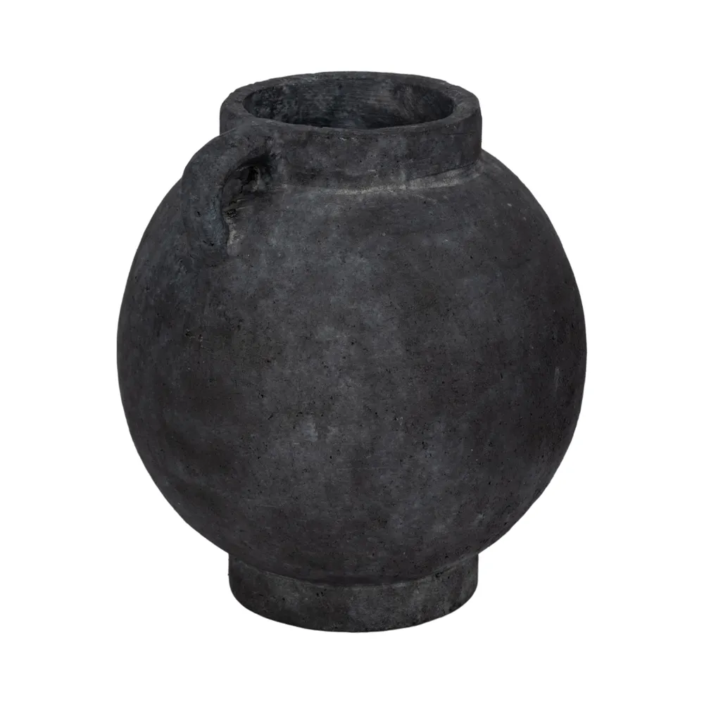 CORBINFORD BLACK VASE 10 (IN)